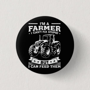 Lustiger Landwirtschaftstraktor Ich bin ein Landwi Button