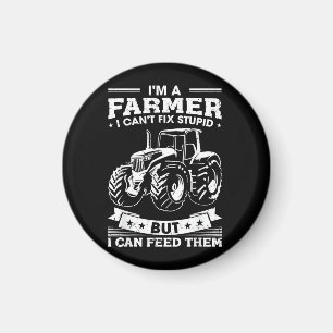 Lustiger Landwirtschaftstraktor Ich bin ein Landwi Magnet