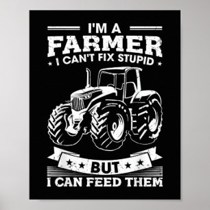 Lustiger Landwirtschaftstraktor Ich bin ein Landwi Poster