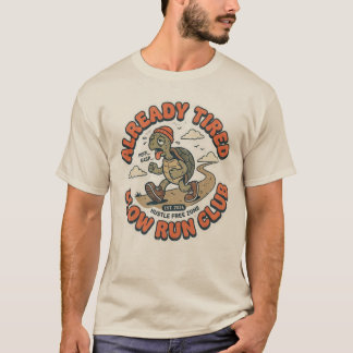 Lustiger Langsamlaufclub Vintage-Schildkröte T-Shirt