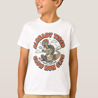 Lustiger Langsamlaufclub Vintage-Schildkröte T-Shirt
