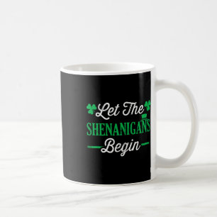 Lustiger Lass den Schabernack zu St. Patrick begin Kaffeetasse