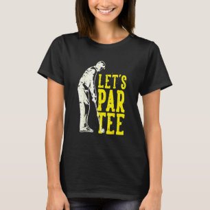 Lustiger Lass uns Par Tee Golf Spieler Spaß Golfer