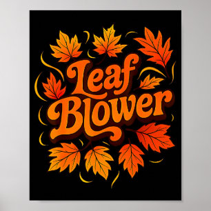 Lustiger Laubbläser Herbst Kostüm Paar Halloween M Poster