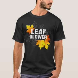 Lustiger Laubbläser Herbst Laub Kostüm T-Shirt