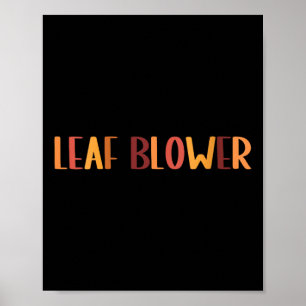 Lustiger Laubbläser-Herbstkostüm für Damen, Paarko Poster