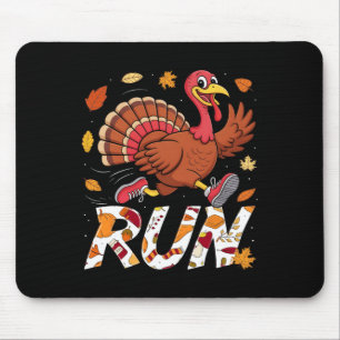 Lustiger Lauf Laufen 5k Rennen Truthahn Trab Ernte Mousepad