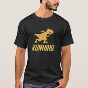 Lustiger Laufender Dinosaurier Laufender Dino Trex T-Shirt