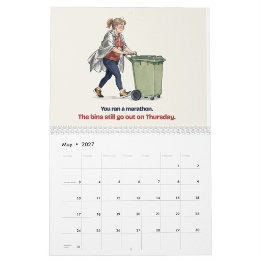 Lustiger Laufkalender 2027 für Läufer Kalender