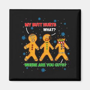 Lustiger Lebkuchen Meine Knie tun weh Weihnachten  Magnet