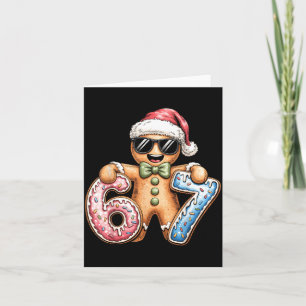 Lustiger Lebkuchen Sechs Sieben 67 Eis Drip Chri Karte
