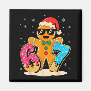 Lustiger Lebkuchen Sechs Sieben 67 Eis Drip Weihna Magnet
