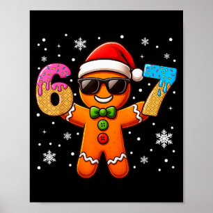 Lustiger Lebkuchen Sechs Sieben 67 Eis Drip Weihna Poster