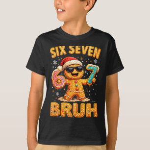 Lustiger Lebkuchen Sechs Sieben 67 Eis Drip Weihna T-Shirt