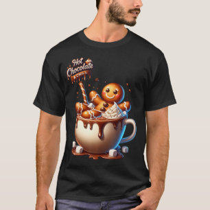 Lustiger Lebkuchenmann Heiße Schokolade Chill Weih T-Shirt