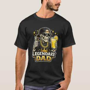 Lustiger Legendärer Vater Limonade Cooler Skelett T-Shirt