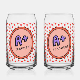 Lustiger Lehrer Apfel Tasse Dosenglas