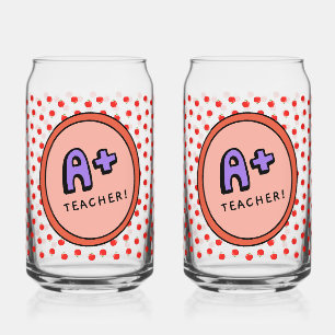 Lustiger Lehrer Apfel Tasse Dosenglas