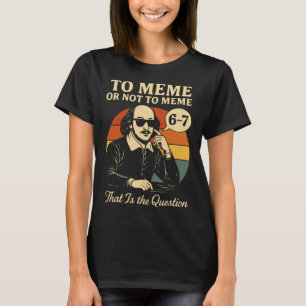 Lustiger Lehrer für Geschichte und Literatur der 6 T-Shirt