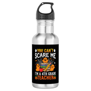 Lustiger Lehrer Halloween-Geist 4. Klasse Edelstahlflasche