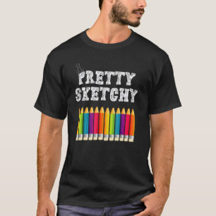 Lustiger Lehrer Humor Ziemlich zweifelhafte Buntst T-Shirt