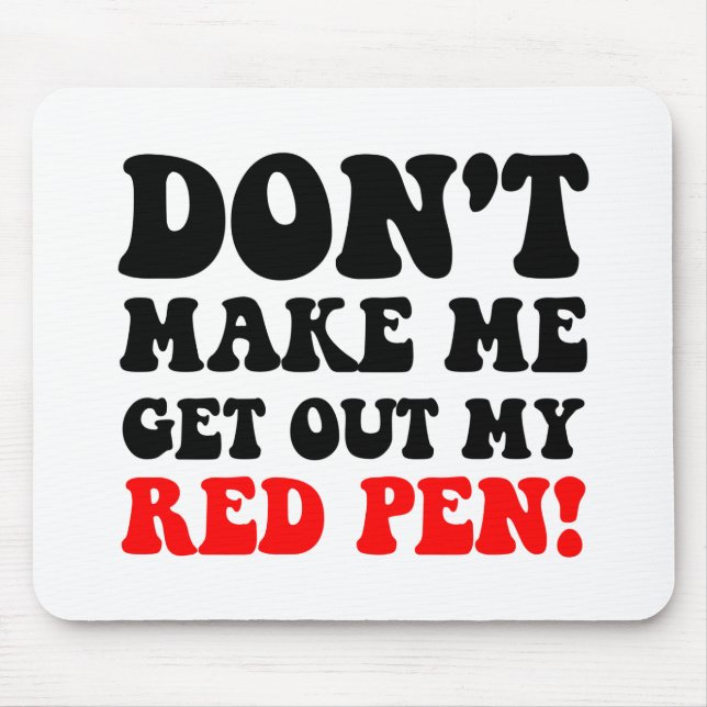 Lustiger Lehrer Mousepad (Vorne)