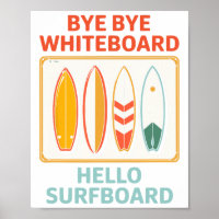 Lustiger Lehrer Sommer Surfen Surfer Urlaub Ferien