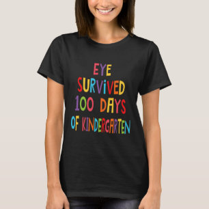 Lustiger Lehrer überlebte 100 Tage Kindergarten T-Shirt