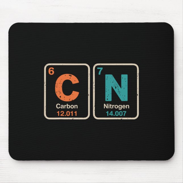Lustiger Lehrer Wissenschaft Periodensystem Retro  Mousepad (Vorne)