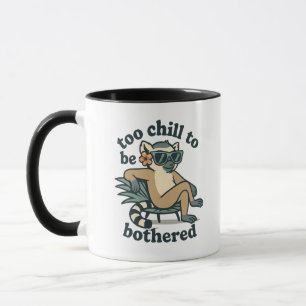 Lustiger Lemur Zu Chilliert Um Sich Zu Ärgern Mada Tasse