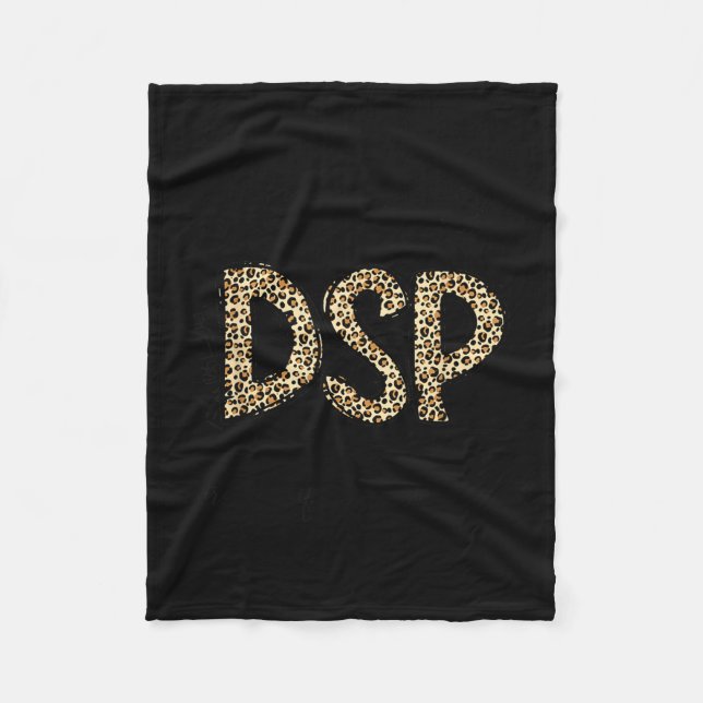 Lustiger Leopard DSP Direct Support Professional W Fleecedecke (Vorderseite)