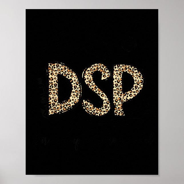 Lustiger Leopard DSP Direct Support Professional W Poster (Vorne)