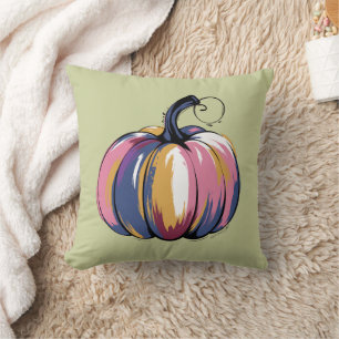 Lustiger Leopard-Kürbis Halloween Herbst  Kissen