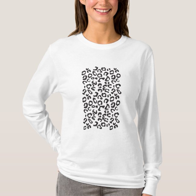 Lustiger Leopard Tier T-Shirt (Vorderseite)