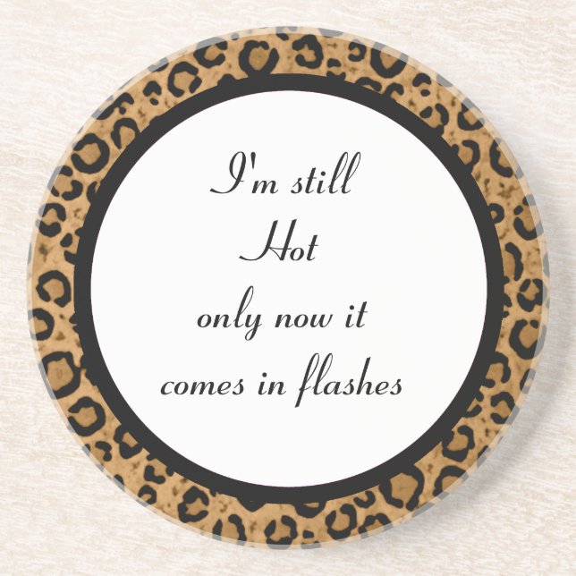 Lustiger Leopard-Untersetzer Sandstein Untersetzer (Vorne)