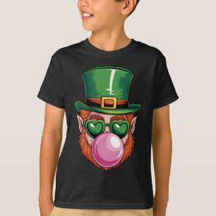 Lustiger Leprechaun Gles Kaugummi St Patricks Day T-Shirt