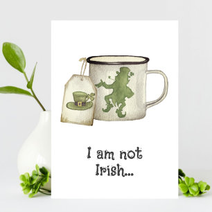 Lustiger Leprechaun Kaffeebecher St. Patrick's Day Ankündigung