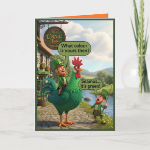 Lustiger Leprechaun zum St. Patrick's Day Karte