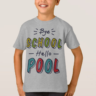 Lustiger Letzter Schultag Jungen T-Shirt - Tschüss