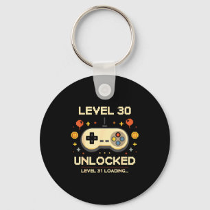 Lustiger Level 30 freigeschalteter Gamer 30. Gebur Schlüsselanhänger