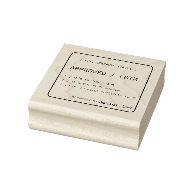Lustiger LGTM-Code-Review-Pull-Request-Stempel Gummistempel (Stempel)