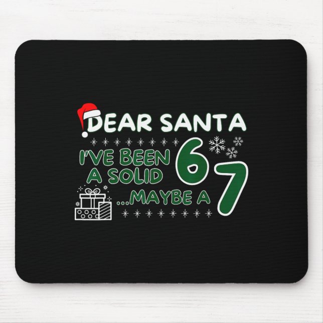 Lustiger Lieber Weihnachtsmann Ich Bin Ein Solider Mousepad (Vorne)