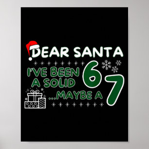 Lustiger Lieber Weihnachtsmann Ich Bin Ein Solider Poster