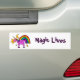 Lustiger lila Unicorn mit Regenbogen und Sternen Autoaufkleber (On Car)