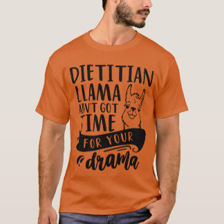 Lustiger Llama-Drama-Ernährungsberater lustig T-Shirt