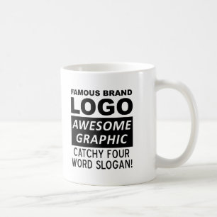 Lustiger Logo-Slogan-Becher Tasse