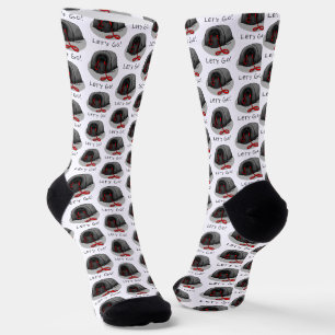 Lustiger Los geht's! zum Spaziergang Pekingese-Hun Socken