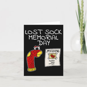 Lustiger Lost Sock Memorial Day  Karte
