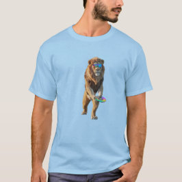 Lustiger Löwe Disc Golf T-Shirt