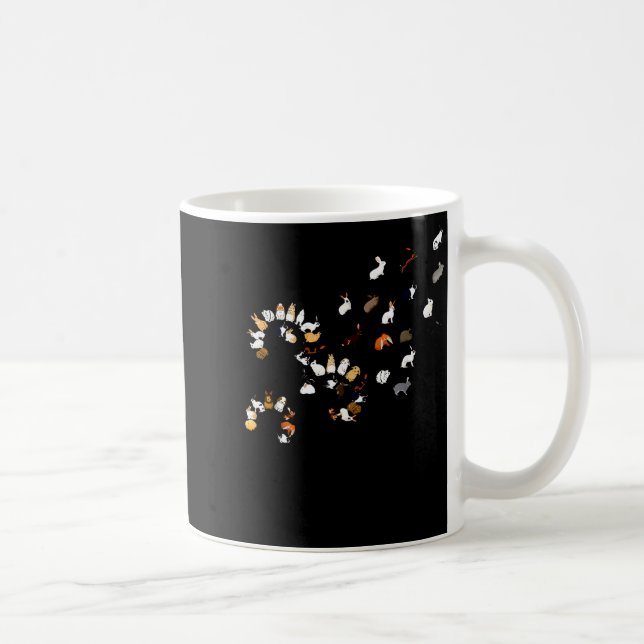 Lustiger Löwenzahn-Hasen-Blume  Kaffeetasse (Rechts)
